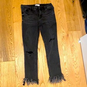 Free People black skinny jeans